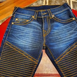 Men's size 30 True Religion blue jeans.